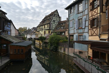 Fototapeta na wymiar Picturesque city of Colmar, in the Alsace region (Eastern France)