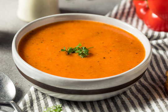 Healthy Homemade Red Bell Pepper Soup