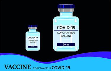 Vaccine Covit-19,bottle vaccination campaign at covid19 coronavirus
