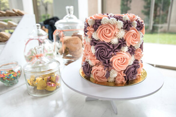 Floral and sweet desserts