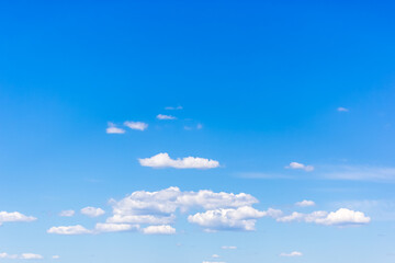 blue clear sky with white clouds