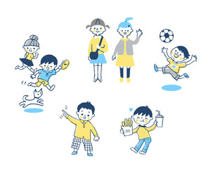 元気な子どもたち　セット