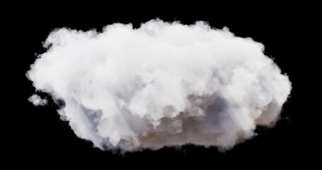 Shapes abstract cloud. Cloud icon. 3d rendering. Cloud 3d rendering.	