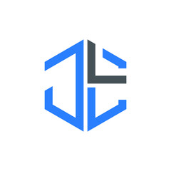 JLL logo JLL icon JLL vector JLL monogram JLL letter JLL minimalist JLL triangle JLL hexagon Unique modern flat abstract logo design 
