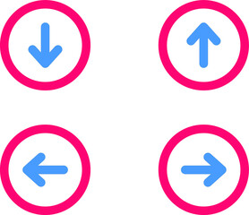 set of arrows red arrows pointing to the right icon set. Vector set of trendy arrows in flat style. Modern simple arrows. arrow icon button for website