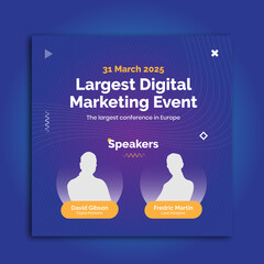 Business Conference Social Media Post Template