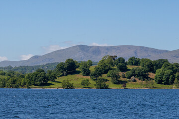Lake and mountains