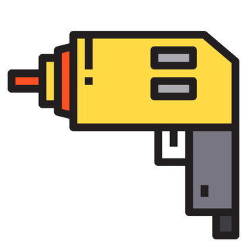 recommend clip art: Driller line icon