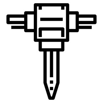 recommend clip art: driller line icon