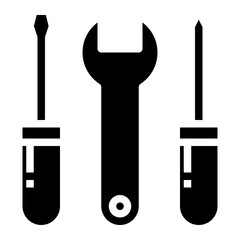 wrench glyph icon