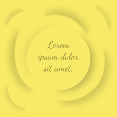 Abstract concentric background made in one color