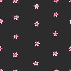 Watercolor seamless paper.Seamless pattern with cherry blossoms. Watercolor Sakura illustration.