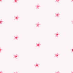 Watercolor seamless paper.Seamless pattern with cherry blossoms. Watercolor Sakura illustration.