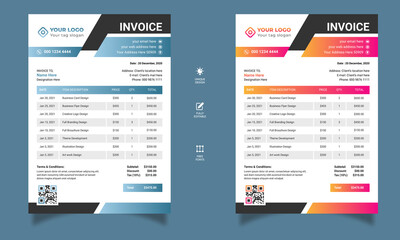 Invoice design template