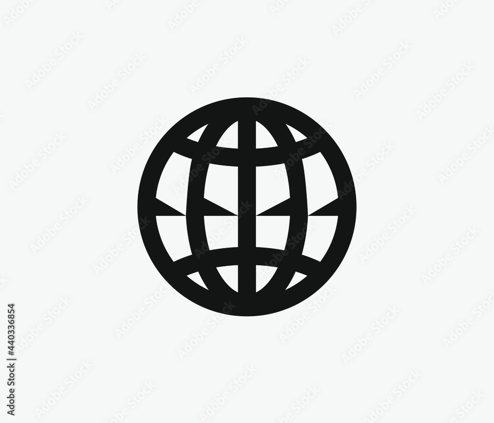 Aufkleber global vector icon. editable stroke. symbol in line art style for design, presentation, website or a