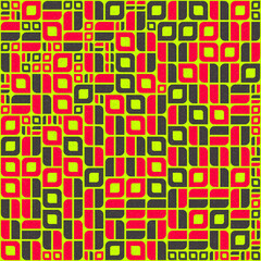 Abstract Geometric Pattern generative computational art illustration