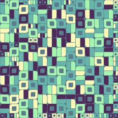 Abstract Geometric Pattern generative computational art illustration