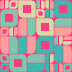 Abstract Geometric Pattern generative computational art illustration