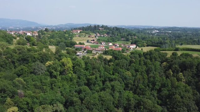 Landscape near Alserio Lake, Lombardy, Como