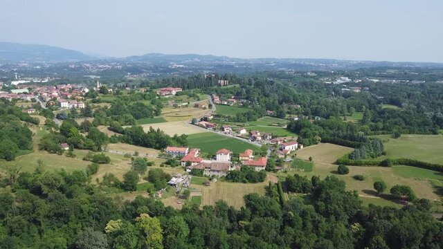 Landscape near Alserio Lake, Lombardy, Como