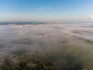 clouds over the city
