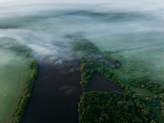 aerial view of the sea