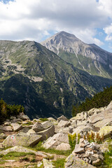 Landscape of Pirin Mountain near Vihren hut, Bulgaria