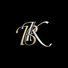 bk logo design vector icon luxury premium