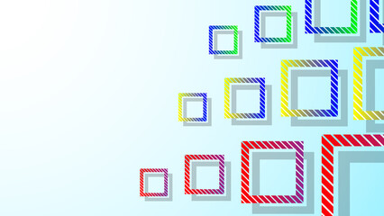 Abstract background with squares Shape 