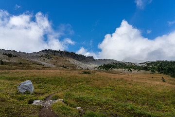 Skyscraper Peak Trail At Mount Rainier National Park