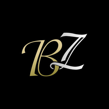 bz logo design vector icon luxury premium