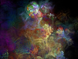 Imaginatory fractal background generated Image