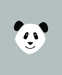 panda with a smile