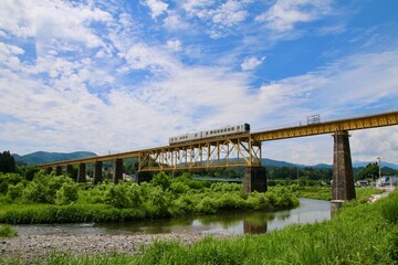 磐越西線・一ノ戸川橋梁（福島県・喜多方市）
