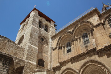 Fototapeta na wymiar Church of the Holy Sepulchre in the Old City of Jerusalem, Israel.