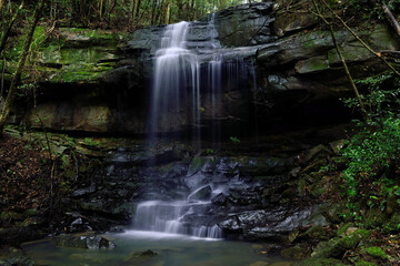 Fototapeta na wymiar 神掛けの滝の第二の滝