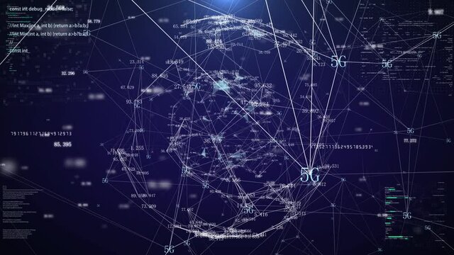 Big data cloud computing 5g network digital node mobile Internet connection