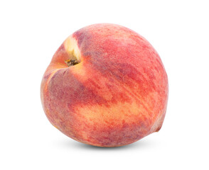 Peach isolated on white