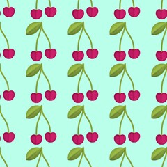 cherry pattern for textile and surface texture