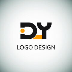 Letter d and y for logo company design