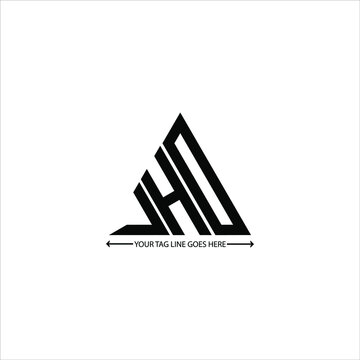 J H D letter logo creative design. J H D unique design