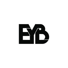 eyb letter original monogram logo design