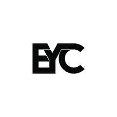 eyc letter original monogram logo design