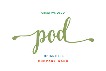 POD lettering logo is simple, easy to understand and authoritative