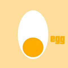Vector easter egg on colorful background