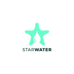 Obraz premium Star Water Logo Design