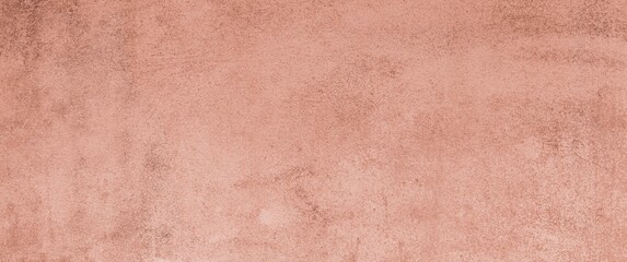 Panorama of Old cement wall painted in vintage brown style texture and background seamless