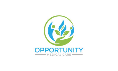 Medical logo, health care logo vector design Template