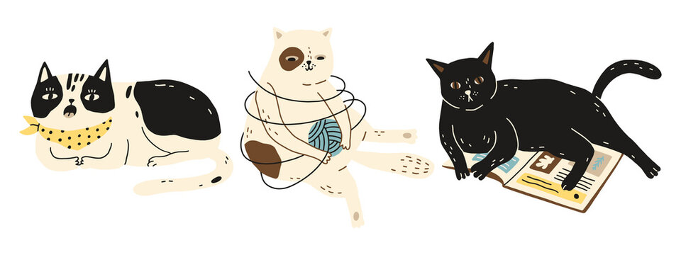 40 件の最適な Cartoon Cats 画像 ストック写真 ベクター Adobe Stock