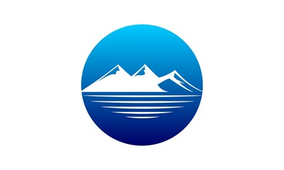 Mountain silhouette icon